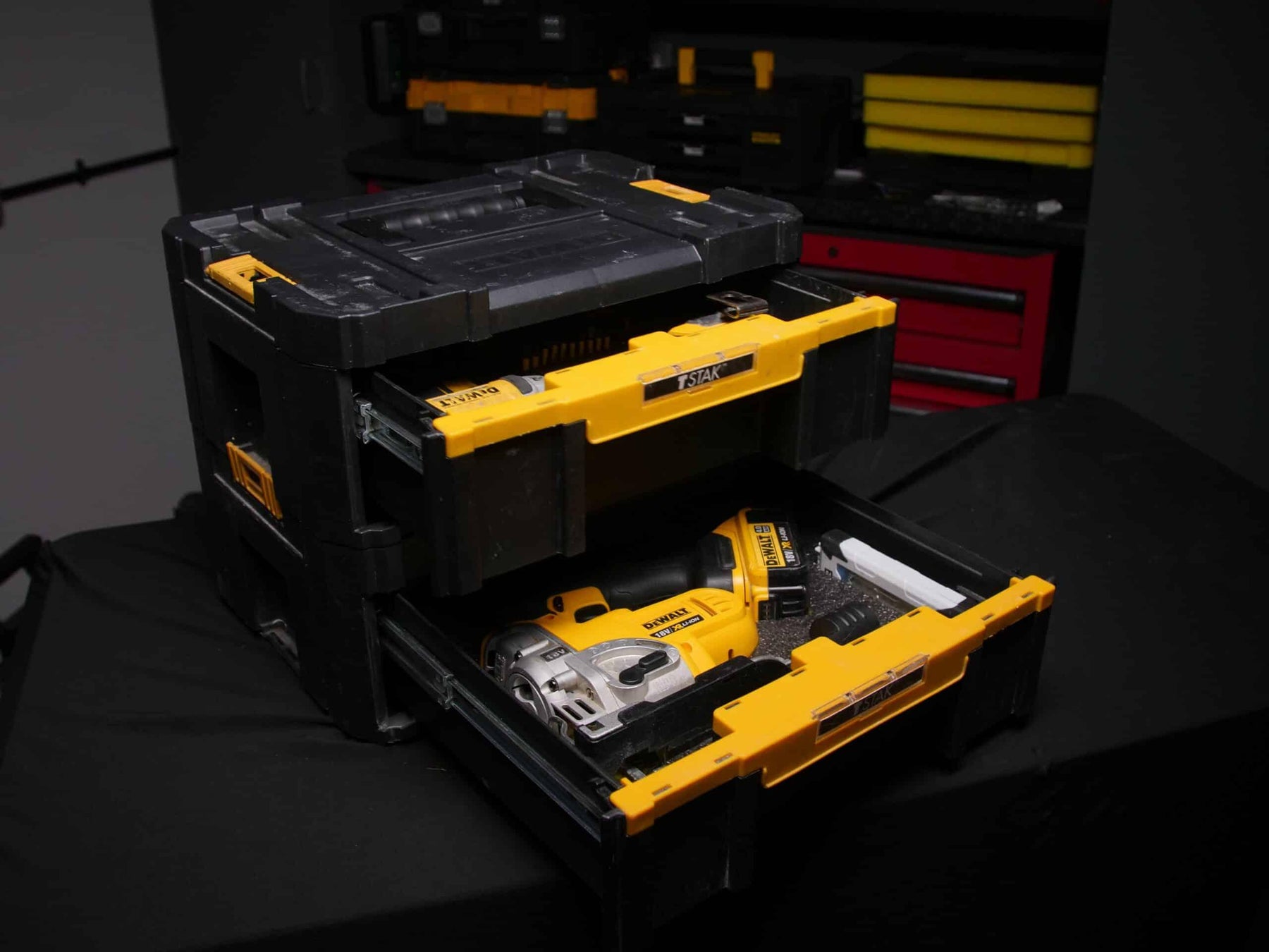 How to organise DeWalt TSTAK / Stanley Fatmax Pro-Stack Drawers - Shadow Foam