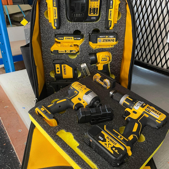 Organising a DeWalt ToughSystem Backpack - Shadow Foam