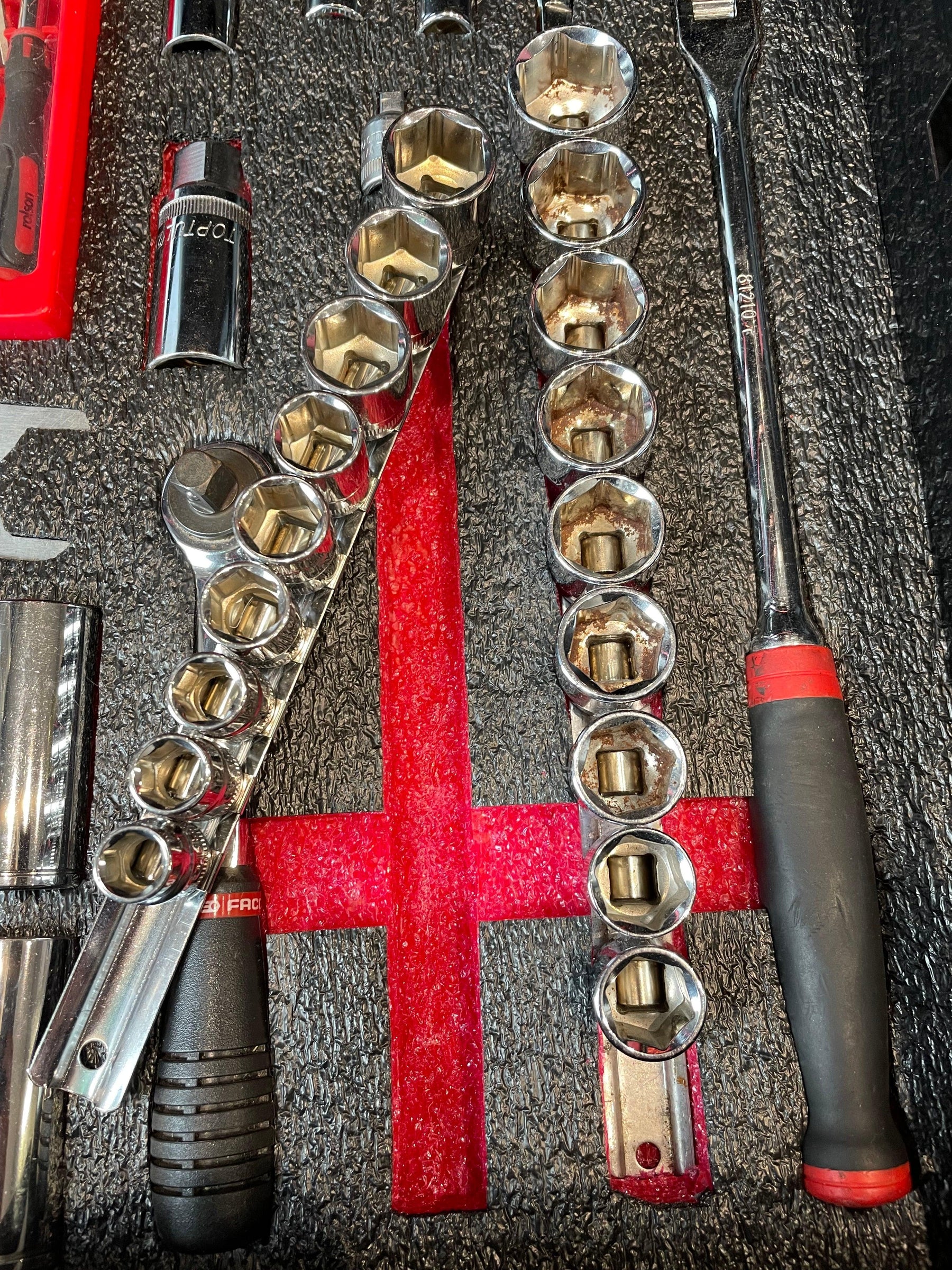 A great example of tool box organisation using Shadow Foam