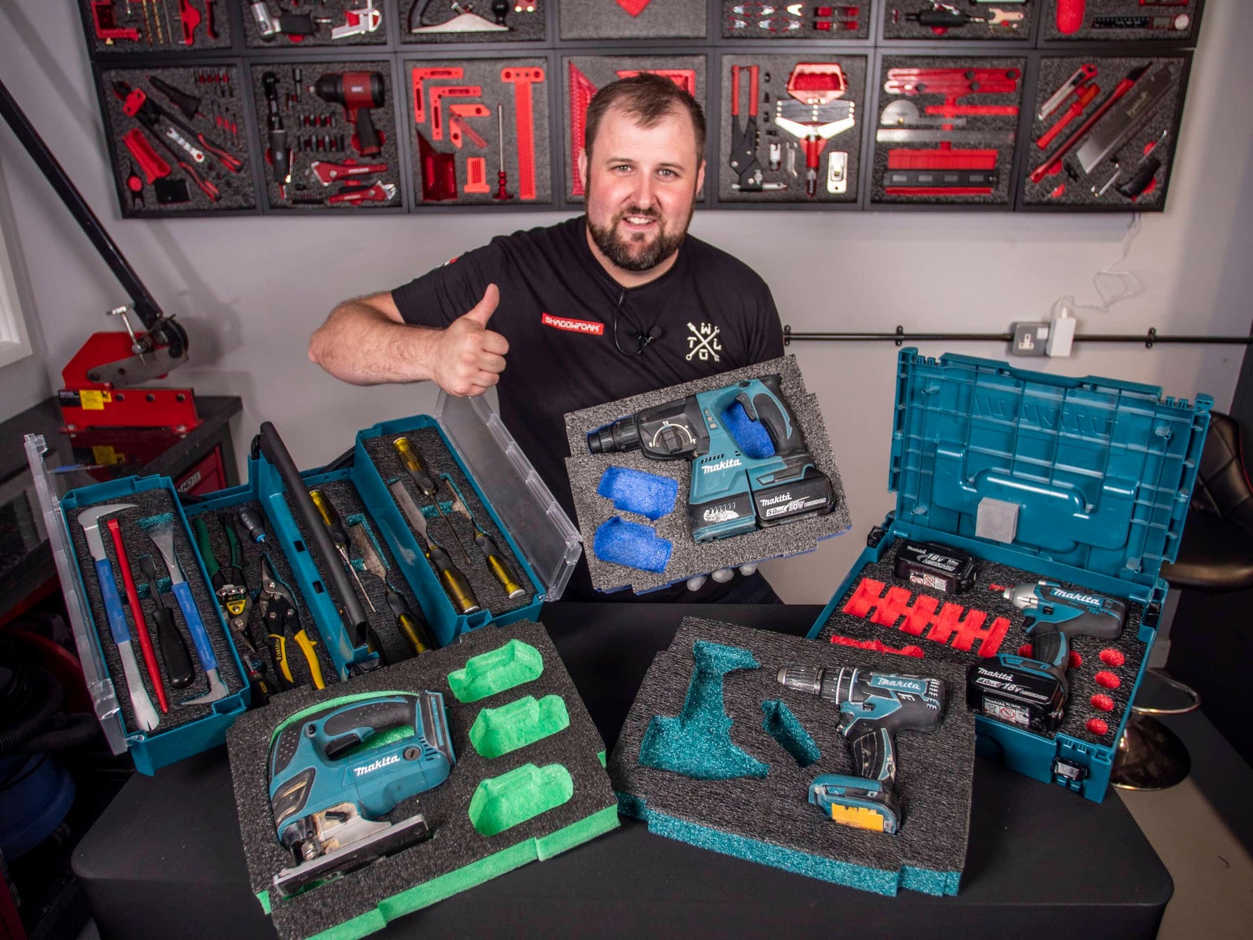 Using Makita tool box inserts to organise your Makpac or toolbox - Shadow Foam