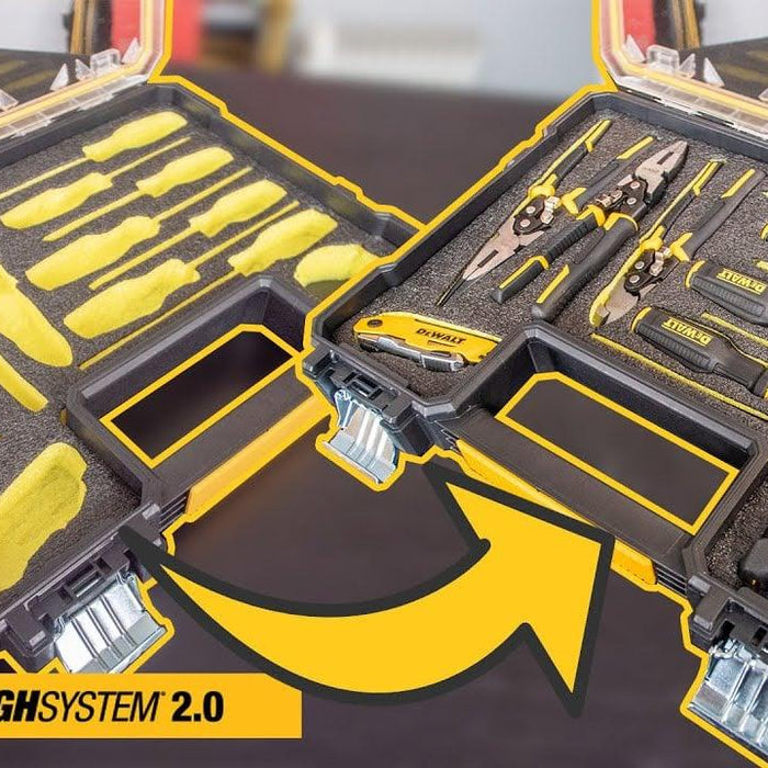 dewalt hand tools organised perfectly in Shadow Foam