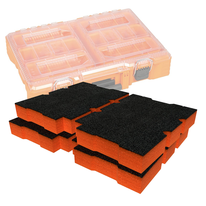Kleine MODbox Komponentenbox mit Vollbreiteneinsätzen