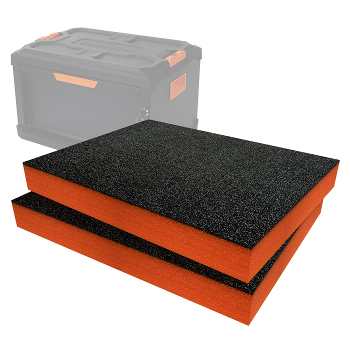 Magnusson CLIKSTOR Caja de herramientas apilable de 1 cajón con inserciones de espuma
