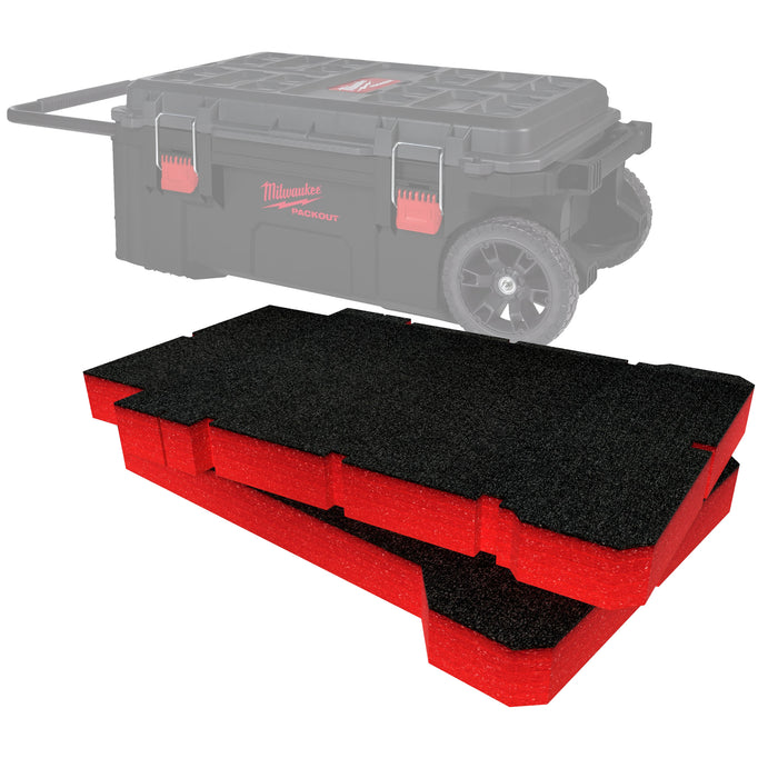 Inserti in schiuma sul petto per strumenti di rotolamento Milwaukee Packout