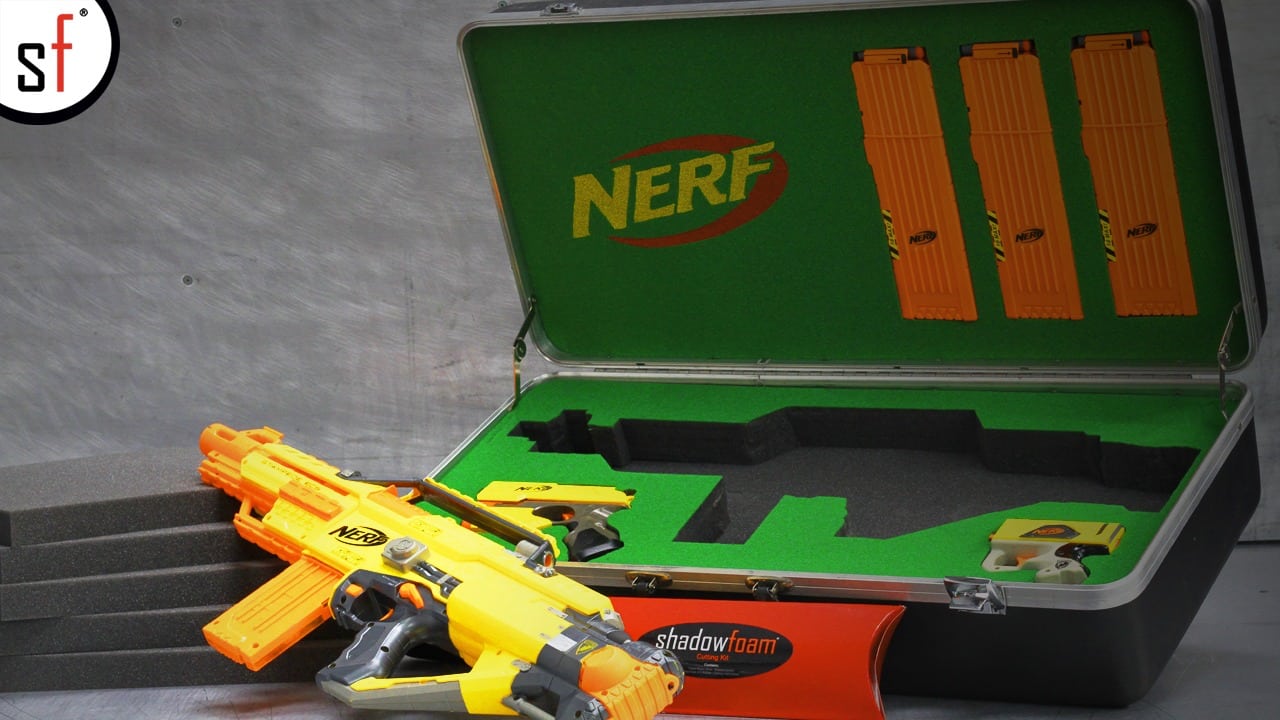 Custom NERF Blaster Gun Case - Shadow Foam