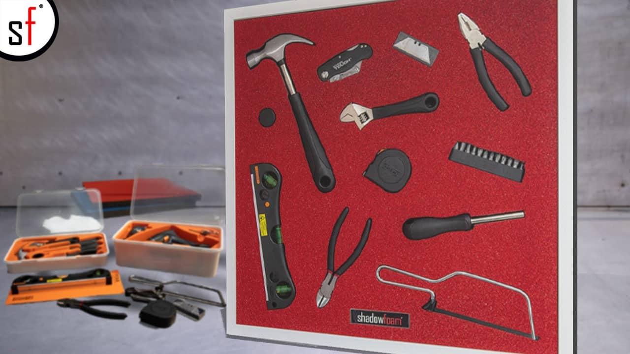 Tools in Red Shadow Foam