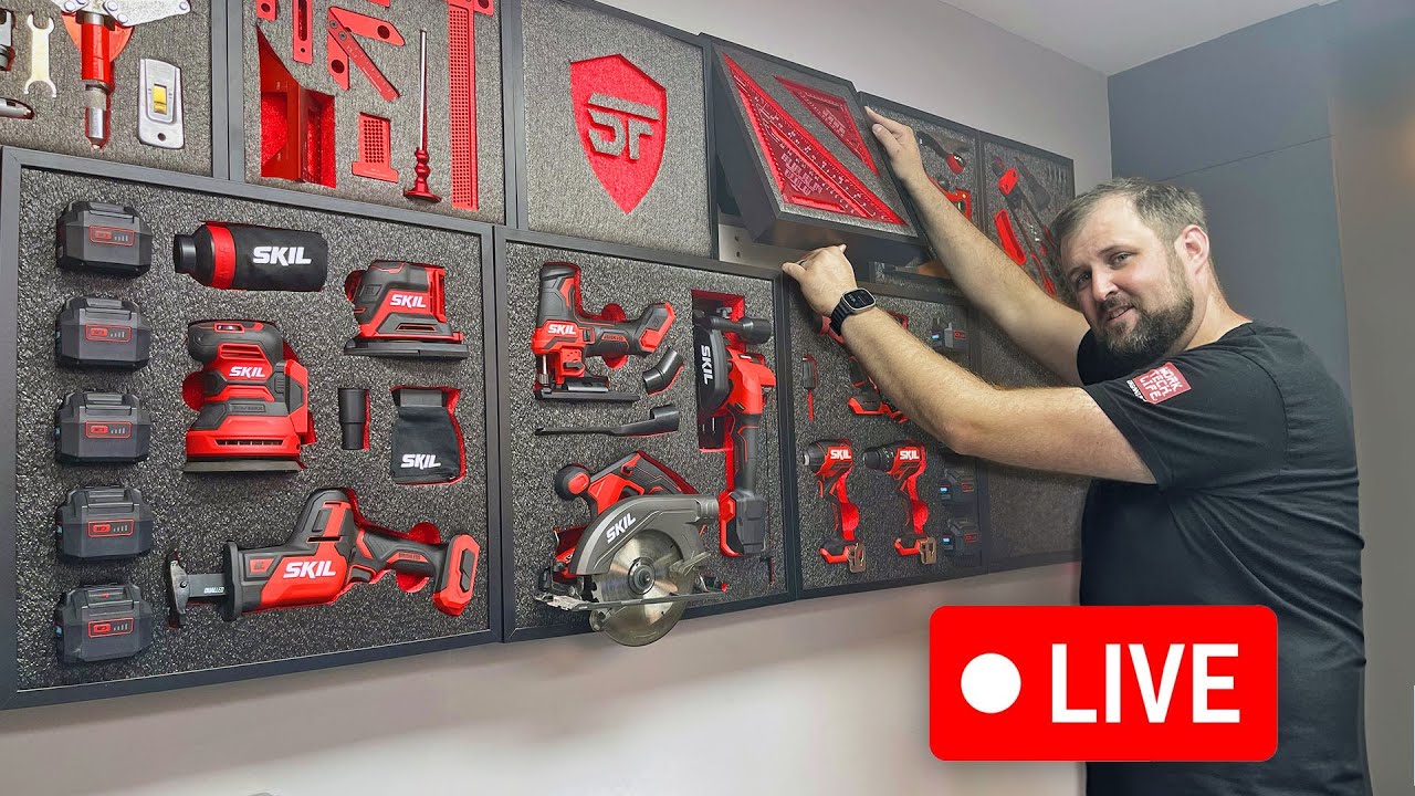 The Best Way to Organise your Workshop with a French Cleat IKEA Hack | Shadow Foam LIVE