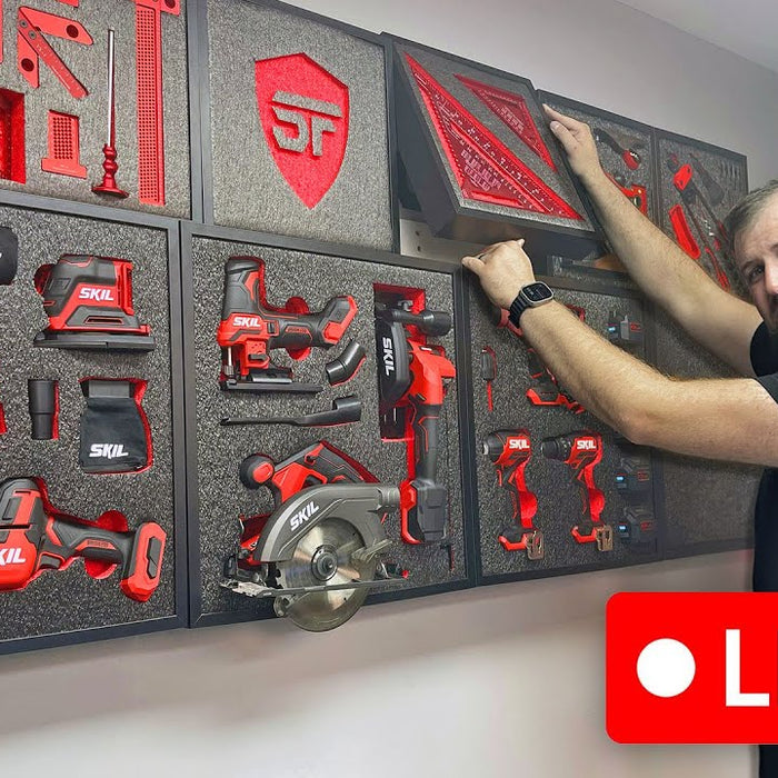 The Best Way to Organise your Workshop with a French Cleat IKEA Hack | Shadow Foam LIVE