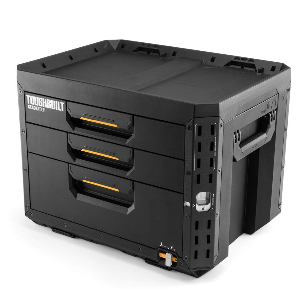Toughbuilt Stacktech 3 Drawer Locking Toolbox (B-B1-D-R93)