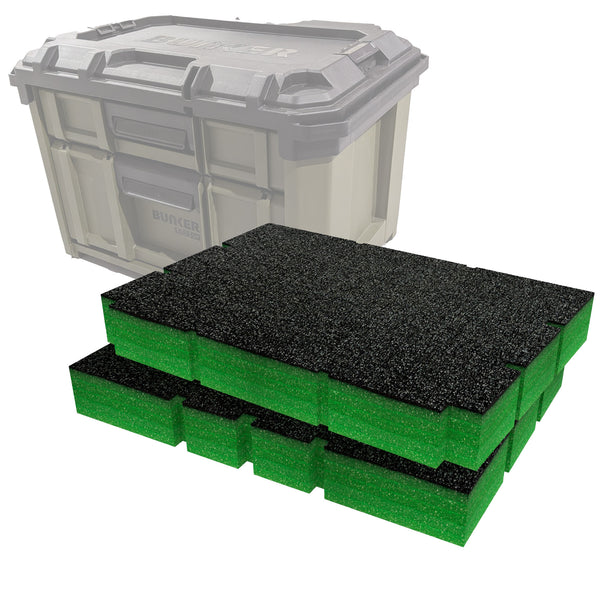 Bunker Load-Up Stacking Two Drawer Toolbox Foam Inserts