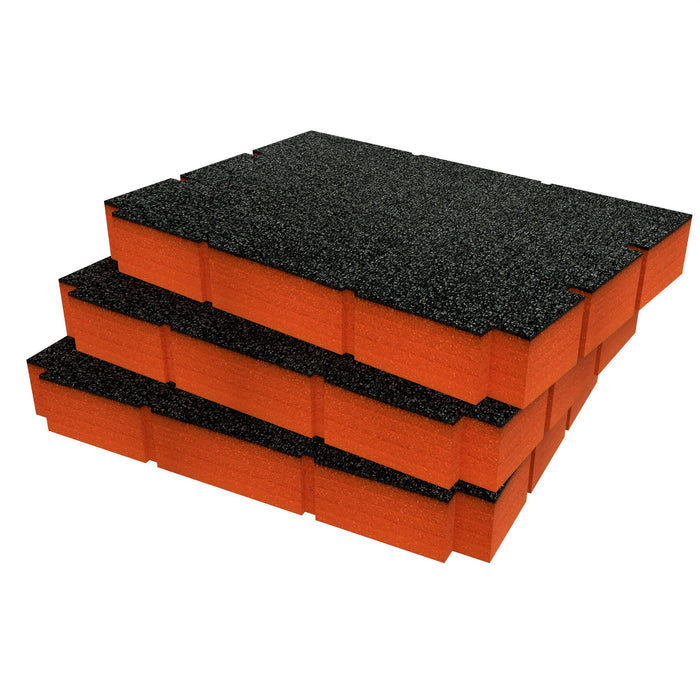 Bunker Load-Up Stacking Three Drawer Toolbox Foam Inserts
