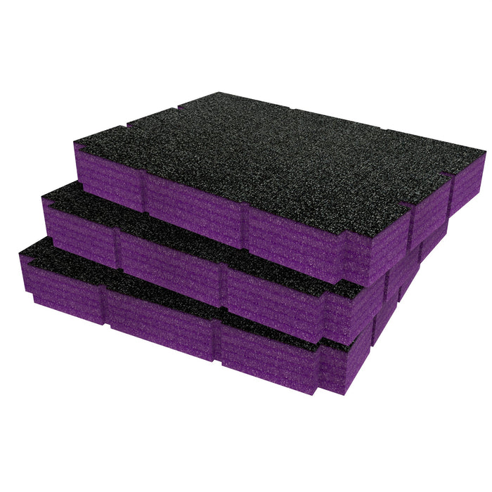Bunker Load-Up Stacking Three Drawer Toolbox Foam Inserts