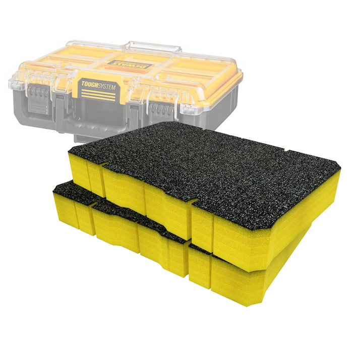 DeWalt ToughSystem 2.0 Demi Largeur Organisateur Inserts en Mousse