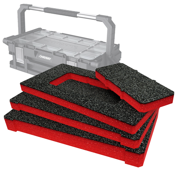 Husky 22 Zoll Connect Cantilever Organizer Schaumstoffeinsätze