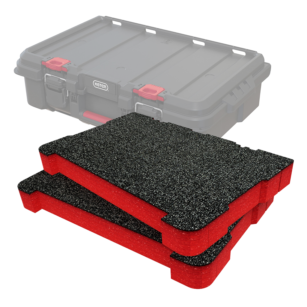 Keter Stack'N'Roll Power-Tool Case Skumindsatser