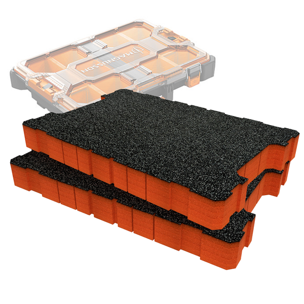 Magnusson CLIKSTOR Organisateur de couvercle transparent Inserts en mousse