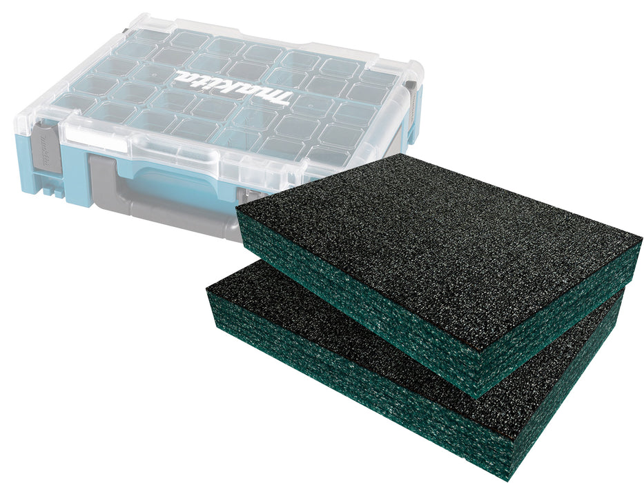 Inserts de boîtier organisateur avec couvercle transparent Makita MakPac