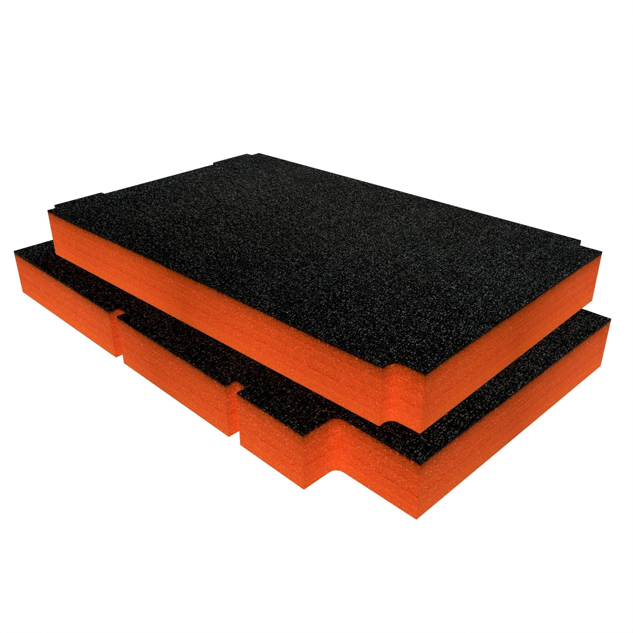 GUARDIQUE Multilayer schuimstof 600 x 400 x 70 mm, 1 Stk., Shadow Foam, snijden en , aanpasbaar, Kaizen, gereedschapsinleg voor gereedschap, camera, gereedschapskist, gereedschapwagen, zwart