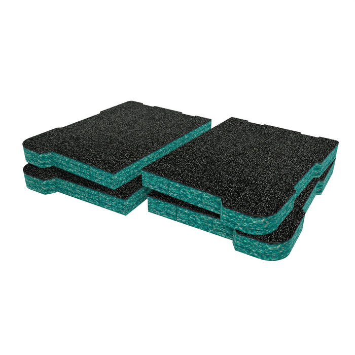 Keter Stack'N'Roll Organizzatore con Coperchio Trasparente Inserti in Schiuma