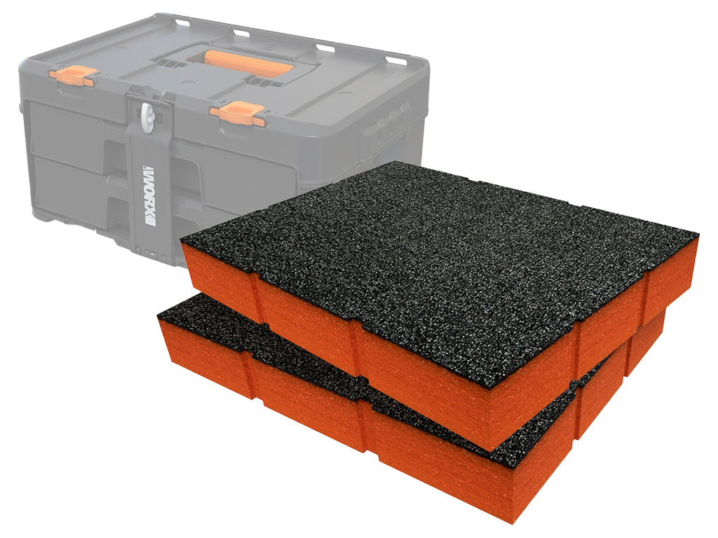 Worx Stack'N'Roll Two Drawer Stroage System Foam Inserts