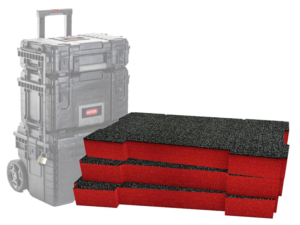 Keter Professional Tool Storage System 3 Piece Stack Foam Inserts