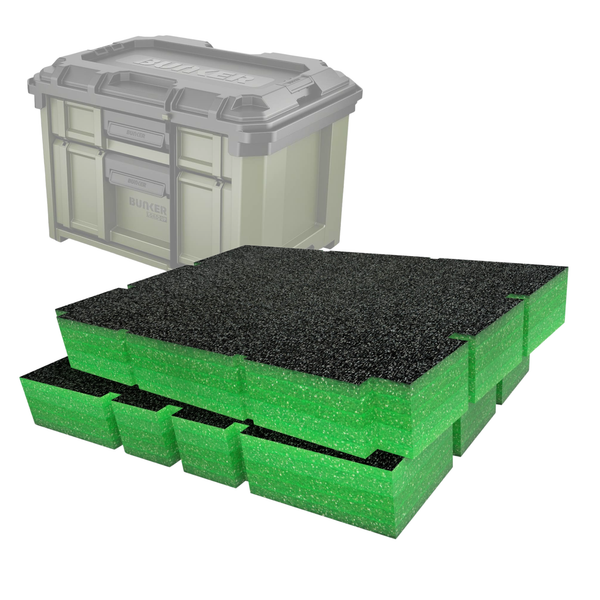 Bunker Load-Up Stacking Two Drawer Toolbox Foam Inserts