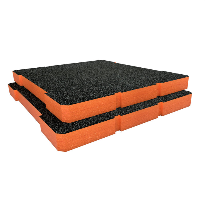 Toughbuilt StackTech Rolling 3 Drawer Locking Tool Box Foam Inserts