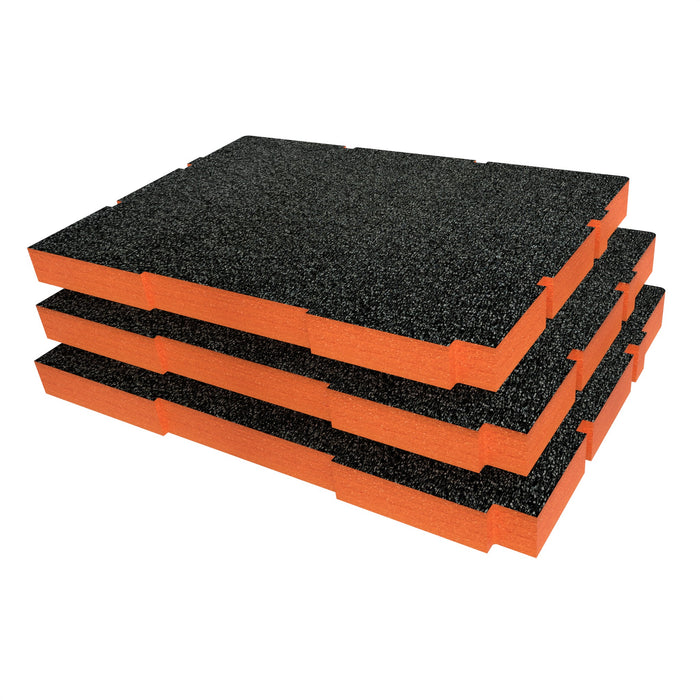 Bunker Load-Up Stacking Three Drawer Toolbox Foam Inserts