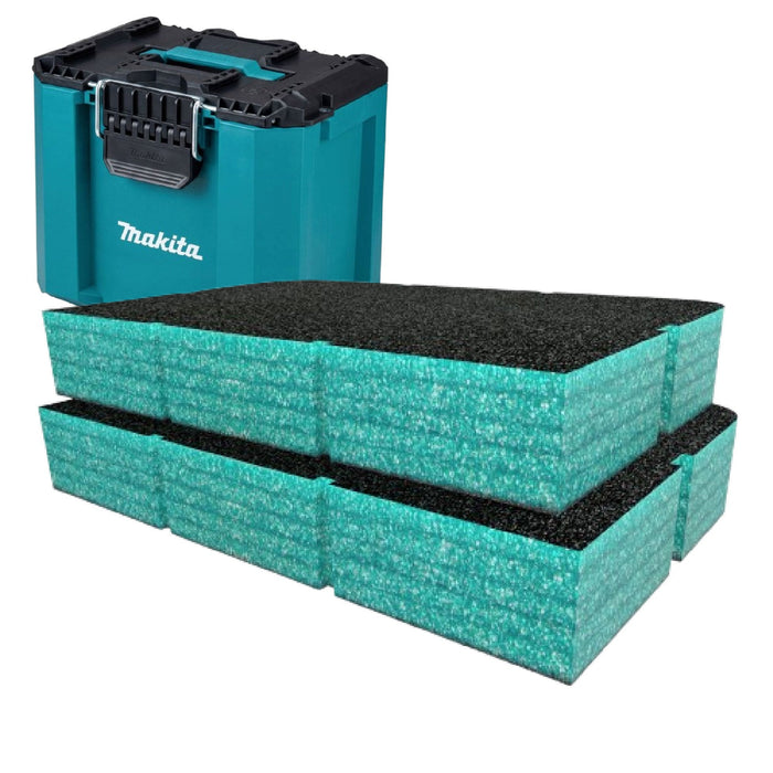 Insert en mousse pour boîte à outils à porte-à-faux Makita Makpac