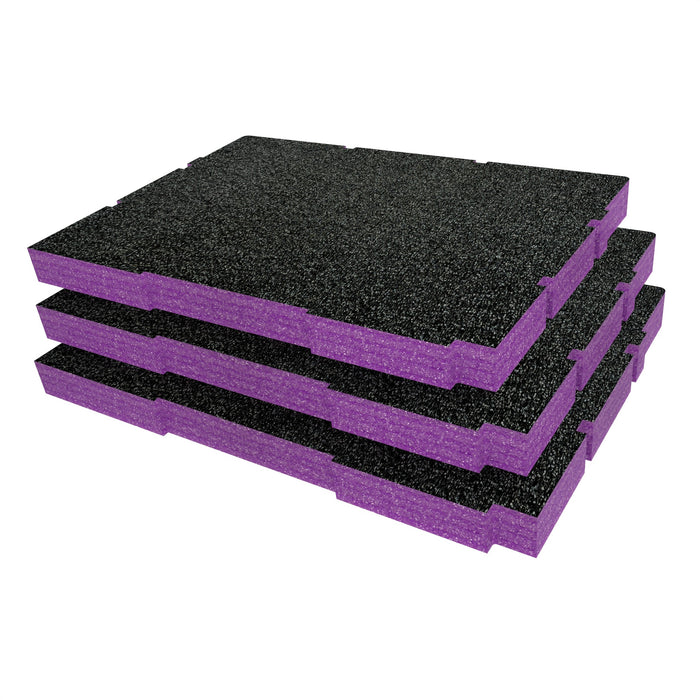 Bunker Load-Up Stacking Three Drawer Toolbox Foam Inserts