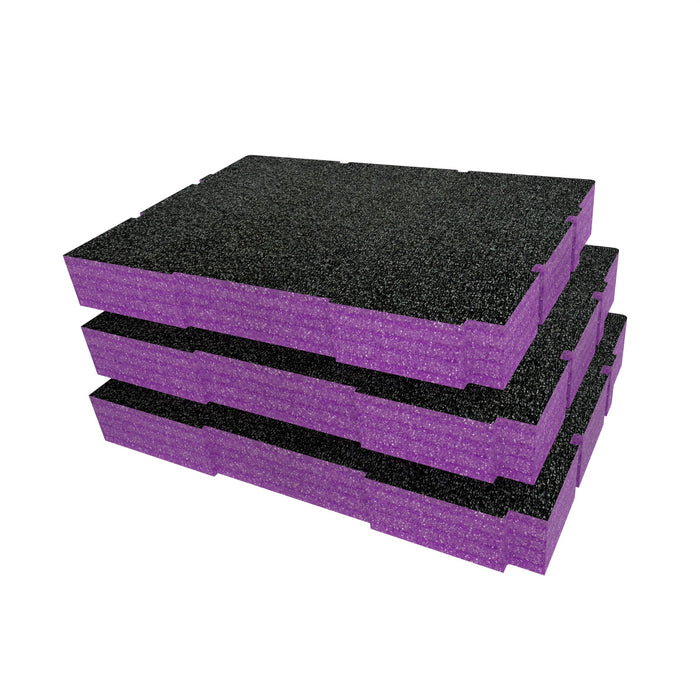 Bunker Load-Up Stacking Three Drawer Toolbox Foam Inserts