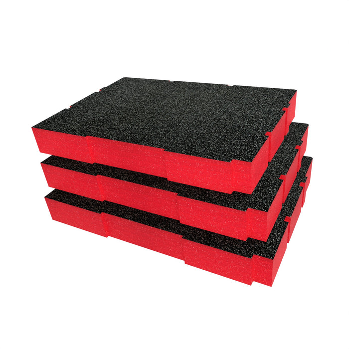 Bunker Load-Up Stacking Three Drawer Toolbox Foam Inserts