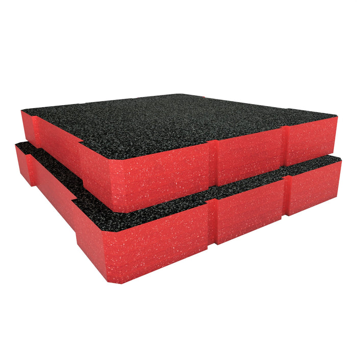 Toughbuilt StackTech Rolling 3 Drawer Locking Tool Box Foam Inserts