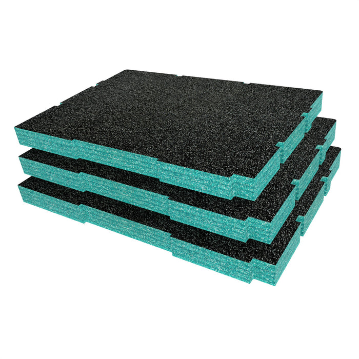 Bunker Load-Up Stacking Three Drawer Toolbox Foam Inserts
