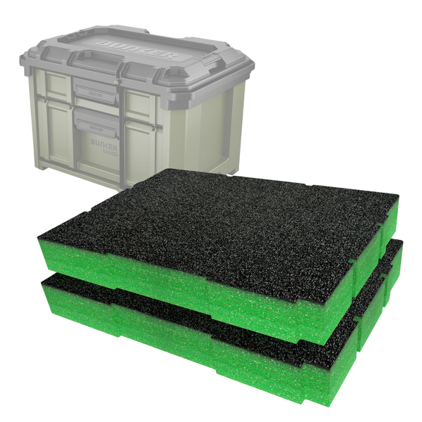 Bunker Load-Up Stacking Two Drawer Toolbox Foam Inserts