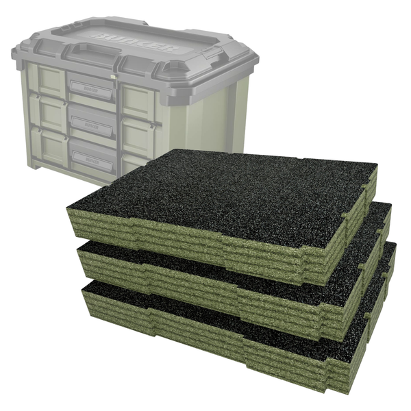 Bunker Load-Up Stacking Three Drawer Toolbox Foam Inserts