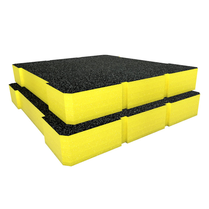 Toughbuilt StackTech Rolling 3 Drawer Locking Tool Box Foam Inserts