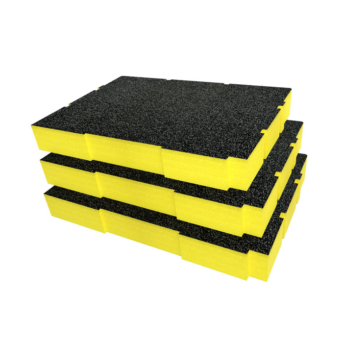 Bunker Load-Up Stacking Three Drawer Toolbox Foam Inserts